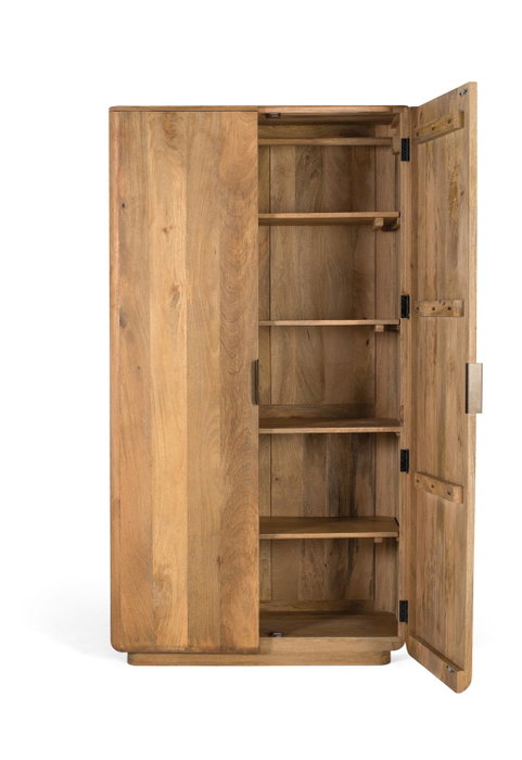 GINER Y COLOMER Armoire en bois de manguier naturel